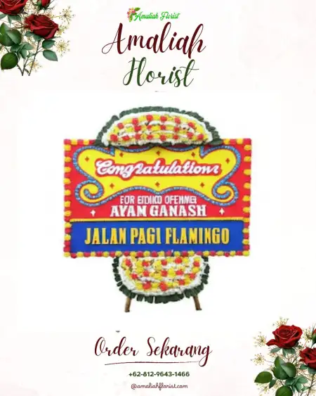 Sewa Papan Bunga Polonia